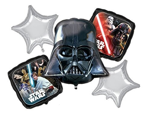 El Clsico Ramo De Globos De Star Wars, Darth Vader, Inc...