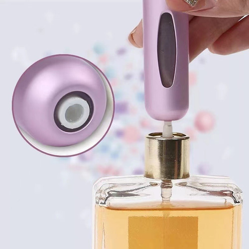 3 Mini Perfumeros Portátil Recargable 5ml Atomizador Colores