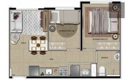 Imagem 12 de 12 de Apto 2 Dorms Localizado Na Barra Funda Próximo A Estação Palmeiras Barra Funda - Tc809