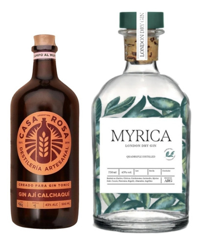 Gin Myrica 750ml. + Casa Rosa Aji Calchaqui - Gin Artesanal