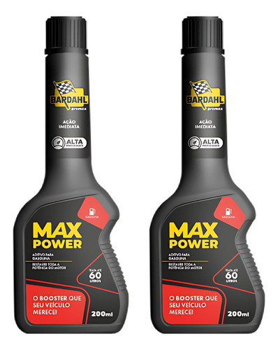 Kit 8 Aditivos Bardahl Max Power 200ml Gas