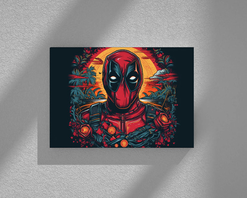 Poster Conceptual Dead Pool Alta Resolucion 50x40cm
