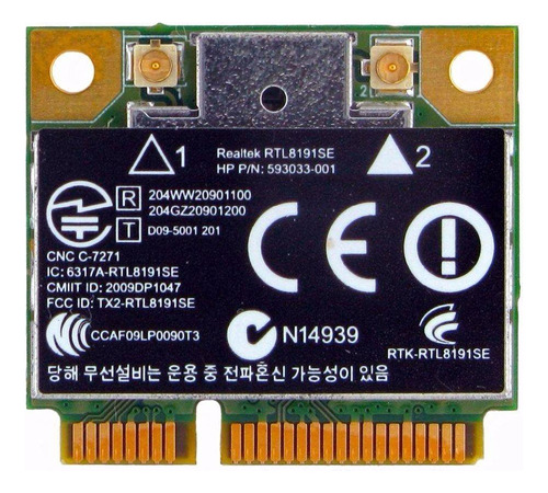 Mini PCI Wifi Realtek RTL8191se HP G42 CQ42-214br