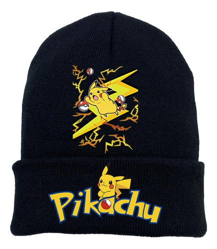 Gorro De Punto Pikachu Para Pokémon Anime, Bonito, Cálido Y