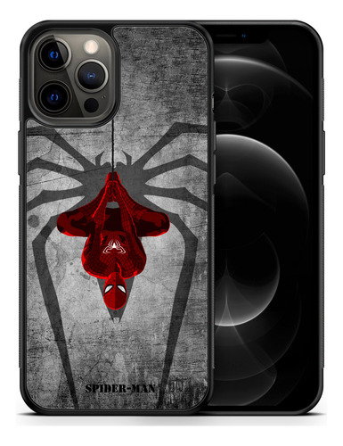 Funda Para iPhone Spiderman Minimalista Tpu Case Hombrearaña