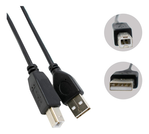 Cable Para Impresora De 1.20 Metros Usb 2.0 Alta Velocidad