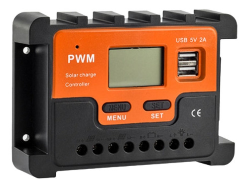 Controlador De Carga Solar Pwm 12-24vol/10 Amp