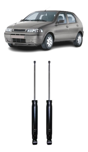 Kit X2 Amortiguador Trasero Fiat Siena Año 2002