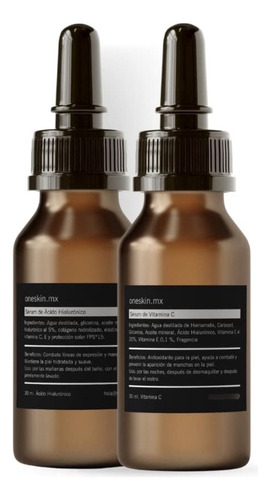 Oneskin Kit Serum Ácido Hialurónico & Vit C Para Hombre 30ml Momento De Aplicación Día/noche Tipo De Piel Normal