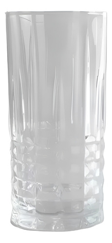 Set X6 Vaso Trago Largo De Vidrio Denver Color Transparente