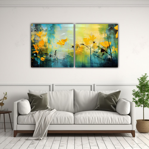 160x80cm Pinturas Abstractas De Verano Extrañas Y Simples