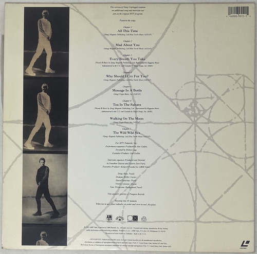 Lasedisc Vídeos Sting Unplugged Muy Raro Como Nuevo