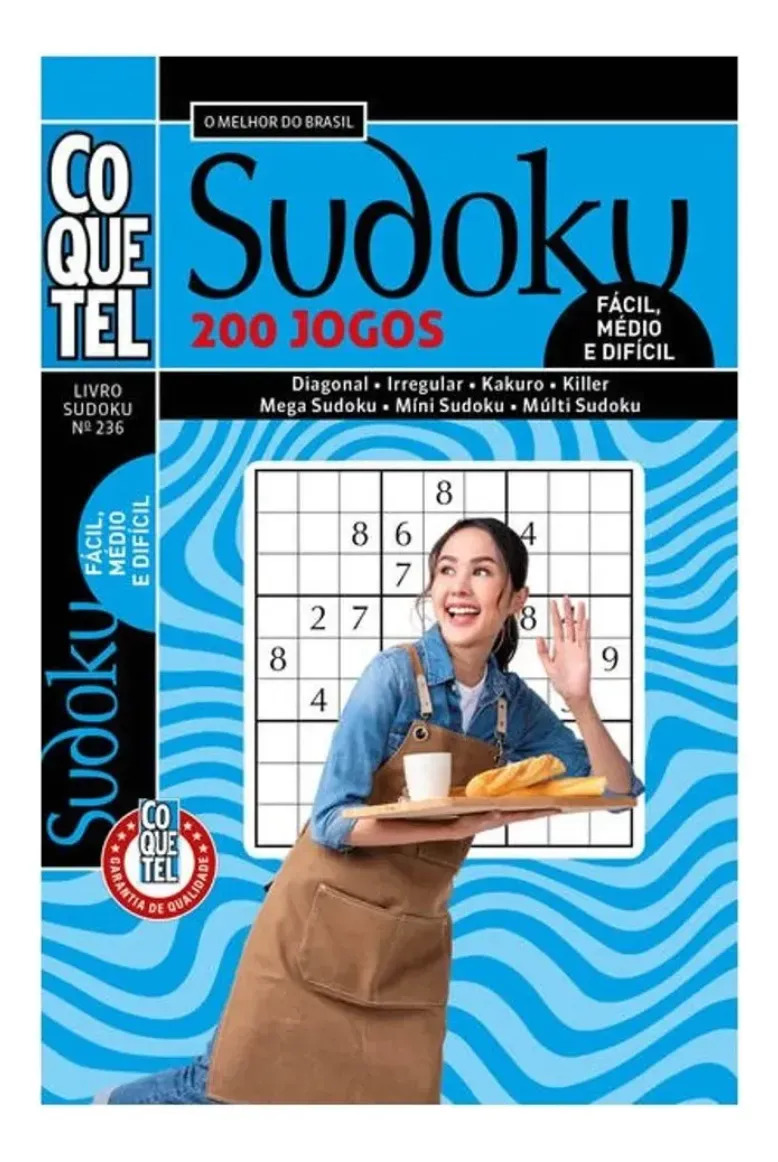 Livro Coquetel Sudoku 236 - Ediouro - Capa Mole