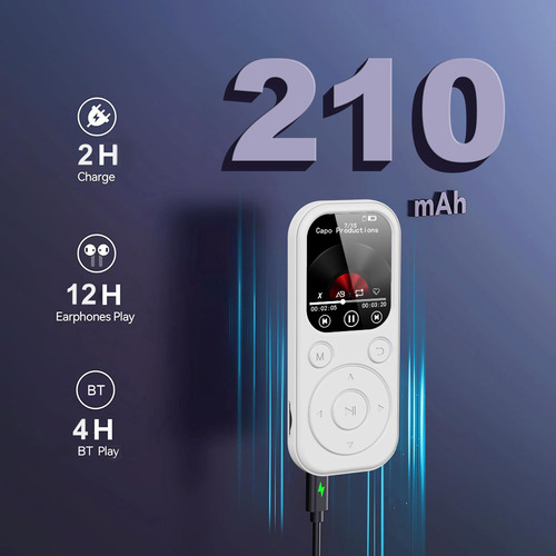Reproductor Mp3 Con Pantalla/mp4 2.01 Portable Songs Bt 5.4