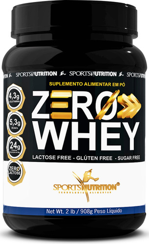 Whey Zero Lactose, Glúten E Açúcar - Fórmula Avançada Com 24g De Proteínas Por Dose E Insumos Importados - 908g