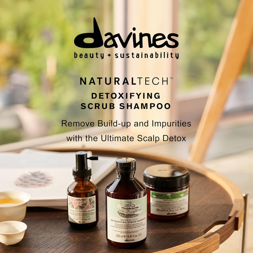 Davines Naturaltech Detoxifying Scrub Shampoo, Limpa Profund