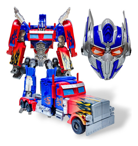 Optimus Prime Transformable Incluye Mascara