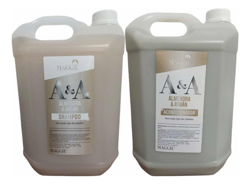 Maggie Shampoo Y Acondicionador Almendra Y Argan De 5 Litros