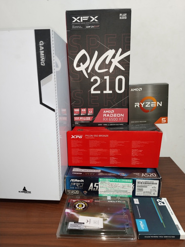 Pc Gamer Ryzen 5 Rx 6500xt 16gb Ram 500gb M.2 Usada (+1 Año)