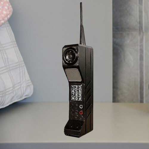 Molde De Teléfono Móvil Obsoleto Retro, Modelo De Negro