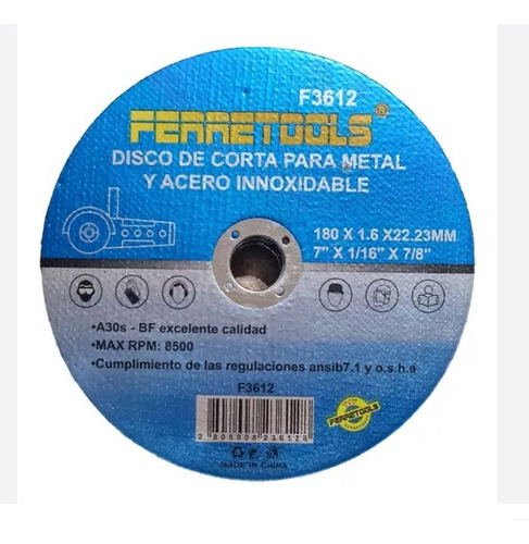 Discos De Corte Para Metal Y Acero Ino 4 1/2 Ferretools