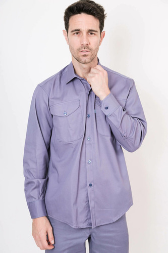 Camisa De Trabajo Grafa Ombu Con Reflectivo Talle Esp(50-54)