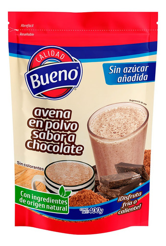 Bueno Avena En Polvo Sabor A Chocolate 400 G
