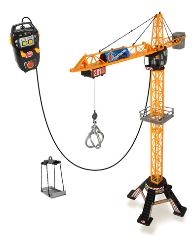 Dickie Toys Mighty Construction Crane Con Control Remoto, C.