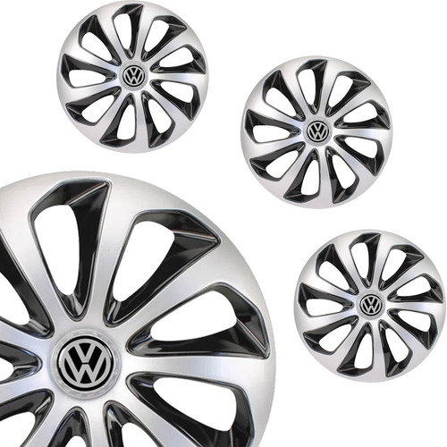 Imagem 3 de 5 de Jogo Calota Esportiva Aro 13 Velox Vw Gol G1 G2 G3 G4 G5 Up!