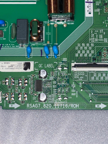 Main + Tcon Hisense 58a6hv Rsag7.820.11716/roh Cv580u1-t01 (Usado)