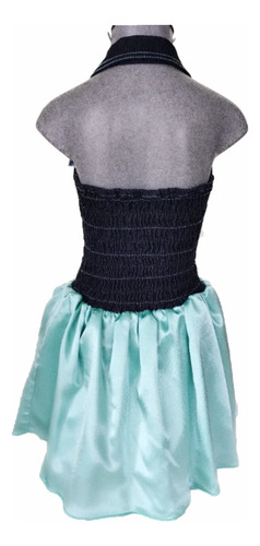 Vestido Con Torera De Mezclilla Conjunto Para Niña V