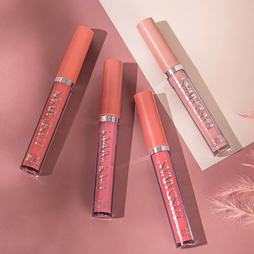 Kit De Lápiz Labial Líquido Mate De 6 Colores Lápiz Labial