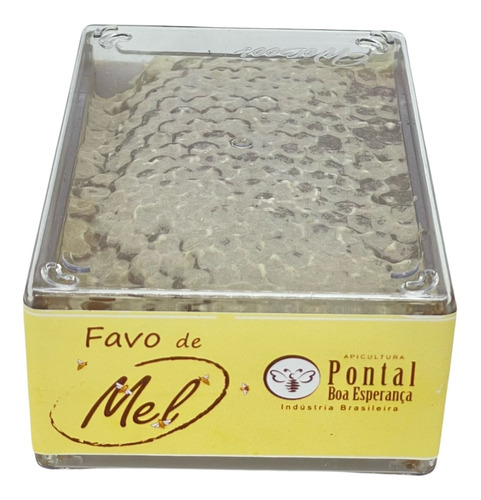 Favo De Mel 100% Natural E Puro Lacrado No Acrílico 200g 