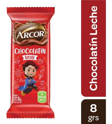 Chocolatin Arcor Leche 8 Gr X 10 U - Lollipop
