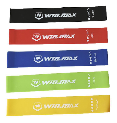 Kit 5 Mini Bands Faixas Elásticas Winmax Coloridas