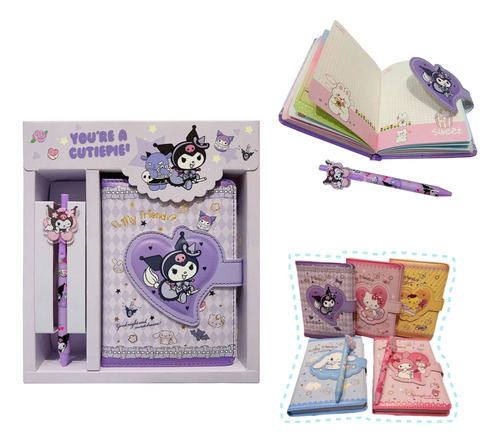 Kit De Agenda + Lapicero Sanrio Kawaii. Planificador.