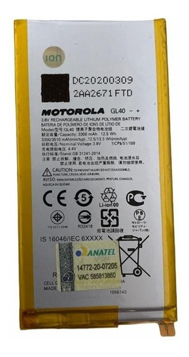 Bateria Motorola Moto Z Play Xt1635 Modelo Gl40 
