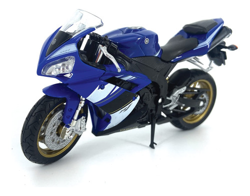Motocicleta Azul Yamaha 2008 Yzf R1 Escala 118