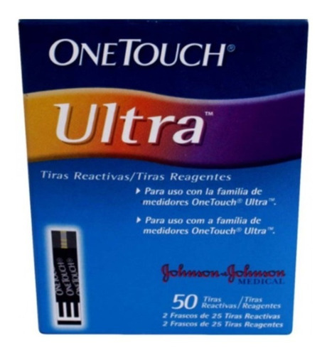 Repuestos Glucometro One Touch Ultra Mini X 50 U