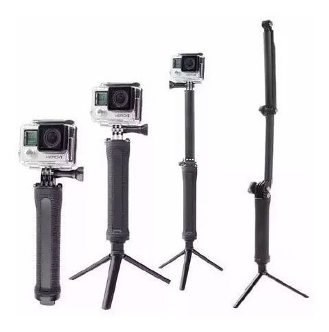 Bastão Go Pro Hero Dobrável 3 Way Alça Gopro Hero 3 4 5 6 2