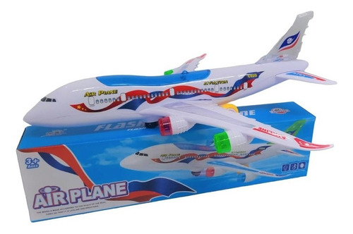 Avion Jumbo Con Movimiento Con Luz Y Sonido Shp Tunishop