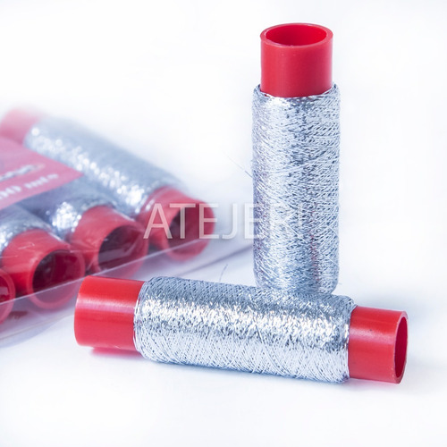 Hilo De Lurex Marca Corona 10 Bobinas De 100 Mts C/u