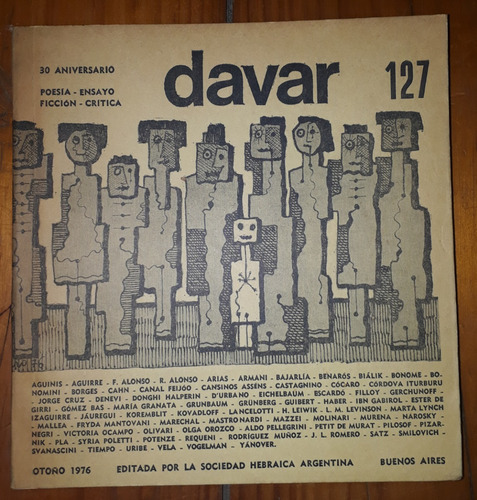 Davar Revista Literaria N° 127 - 30 Aniversario Otoño 1976