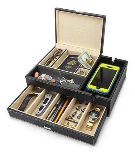 Houndsbay Admiral Big Dresser Valet Box Y Organizador De Joy