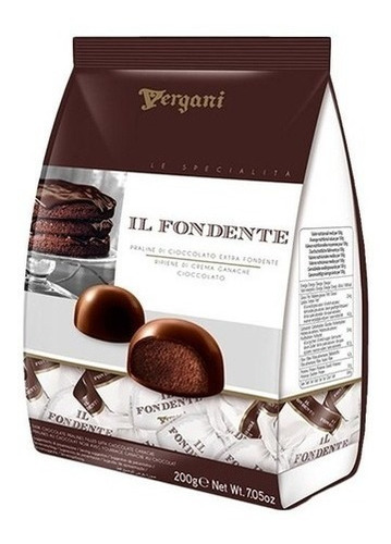 Imagen 1 de 1 de Bombones Rellenos Ganache De Chocolate C/crema 200g Italia