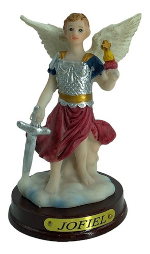 Figura De Resina Juego 7 Arcángeles 8 Cm