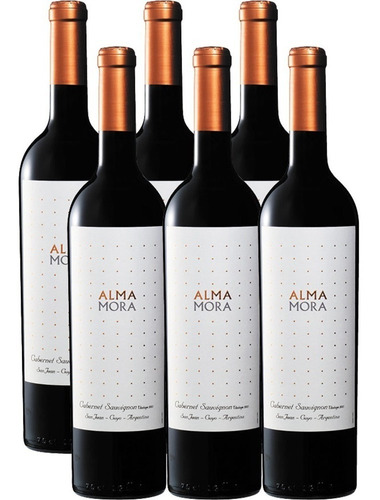 Vino Alma Mora Cabernet Sauvignon X750cc Caja X6