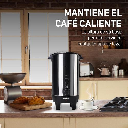 Cafetera Percoladora Taurus Columba Manual 6 L Negro 110v
