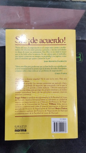 Si... De Acuerdo! Roger Fisher (Usado)