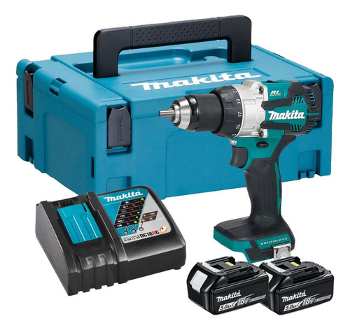 Parafusadeira Furadeira Impacto Makita Dhp489rtj 2b 5ah 18v